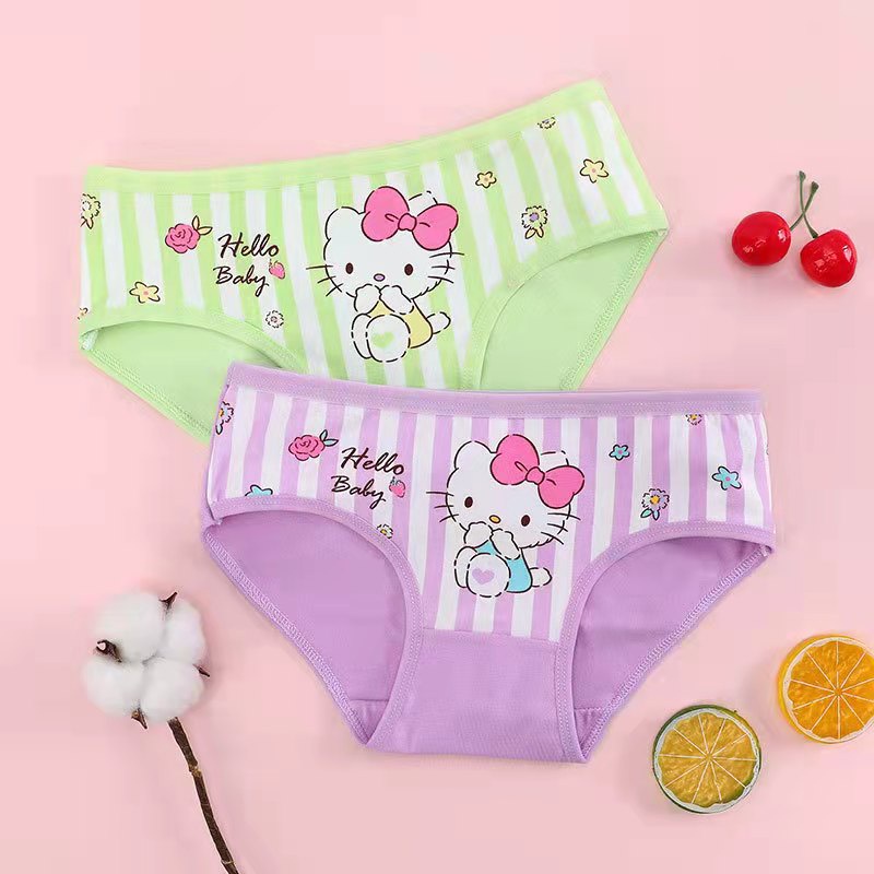 [COD]  Celana Dalam Anak Perempuan Segiitiga Motif Hello Kitty Bahan Katun - CD Anak Murah