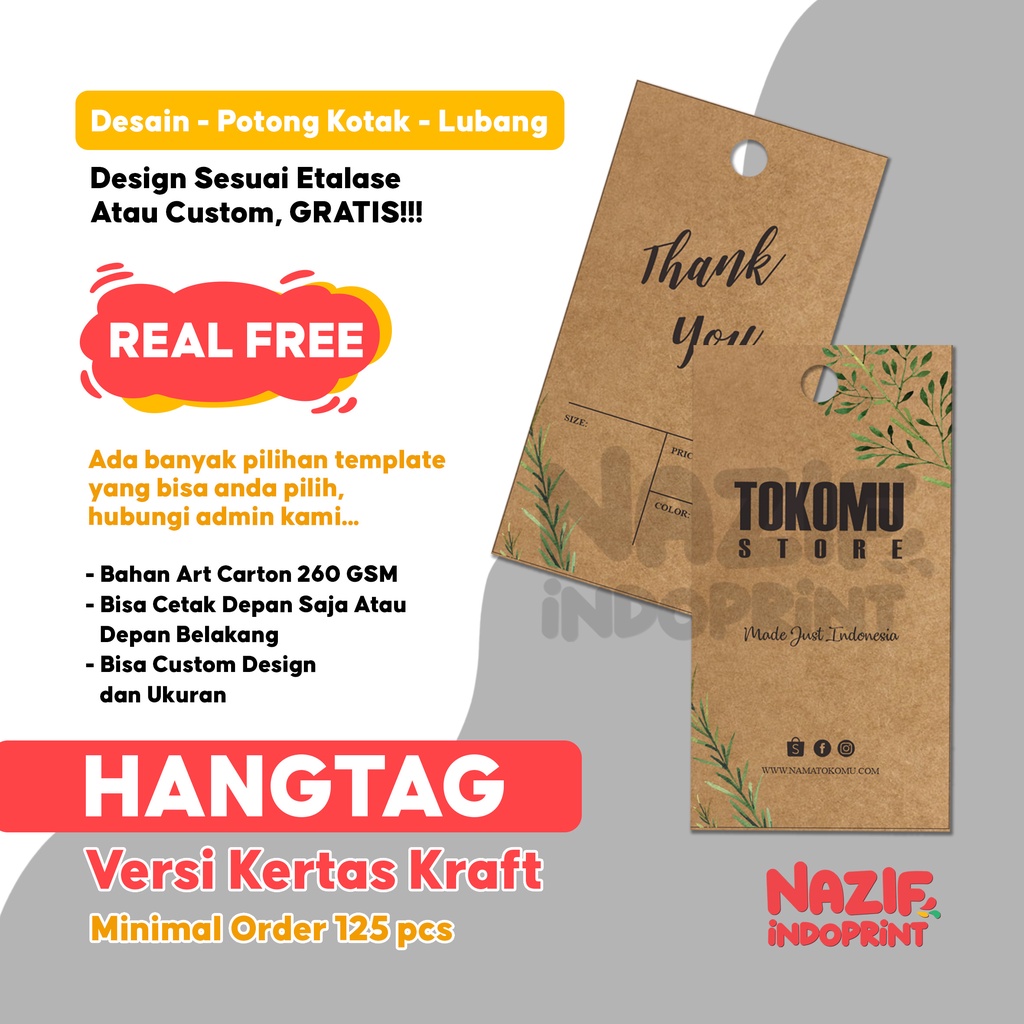 

[TEBAL 275 GSM] Hang Tag Custom / Hang Tag Baju / Label Baju / Hang Tag Thank You / Hang Tag Hijab / Hang Tag Aksesoris / Hang Tag Olshop / Hang Tag Tebal