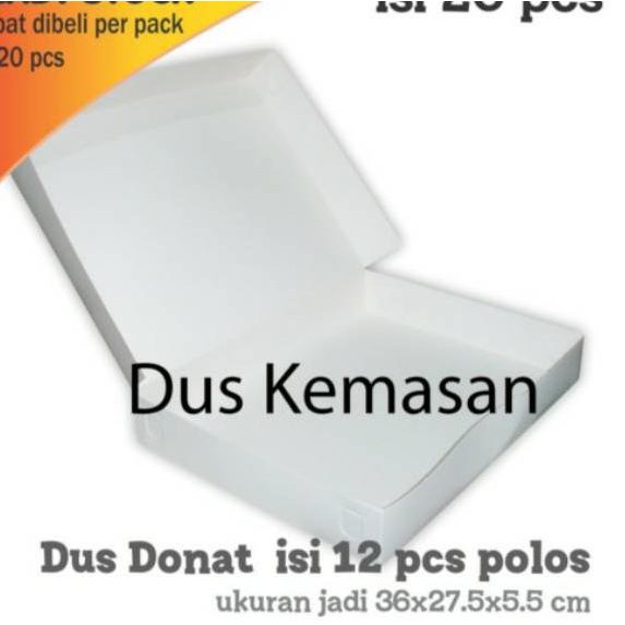 

✩Recommended Box Donat Selusin Polos 36 x 27.5 x 5.5 cm Foodgrade (20pcs) 44W`