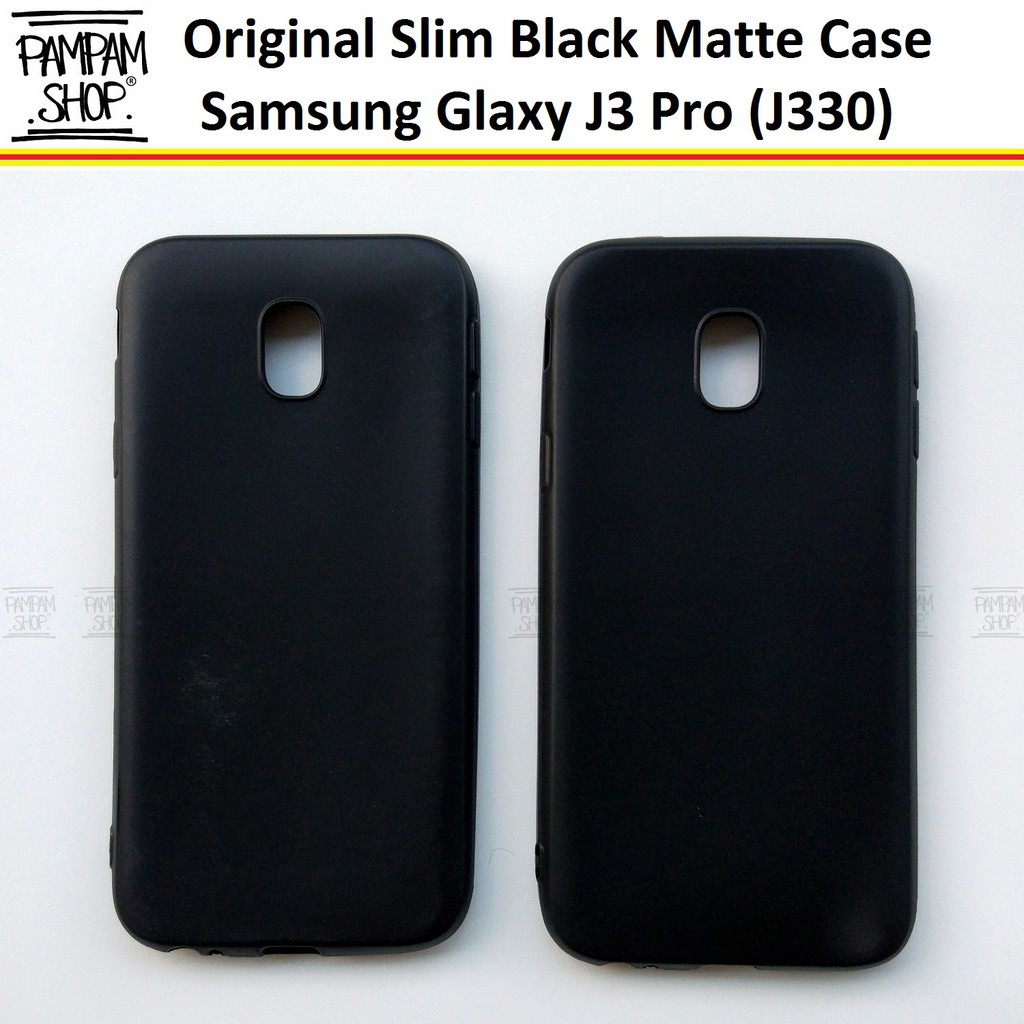 Soft Case Slim Black Matte Samsung J3 Pro J330 2017 Ultrathin Ultra Thin Silikon Hitam Blackmatte