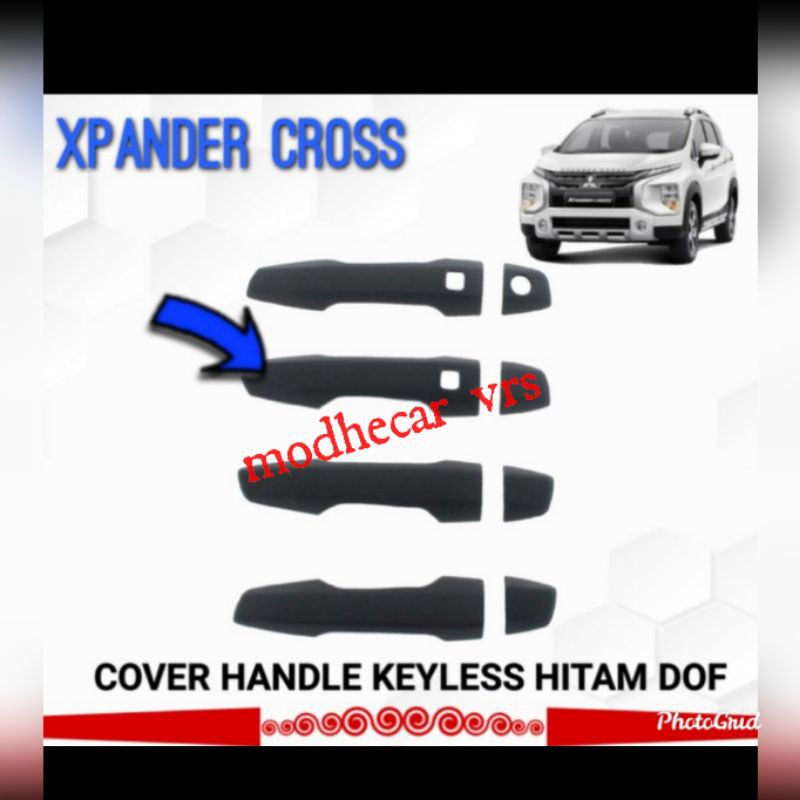 Handle cover Xpander Cross hitam doff keyless
