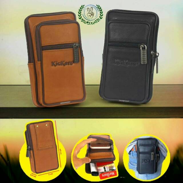 Sarung HP Case Kulit Sapi Asli - Kickers IDR