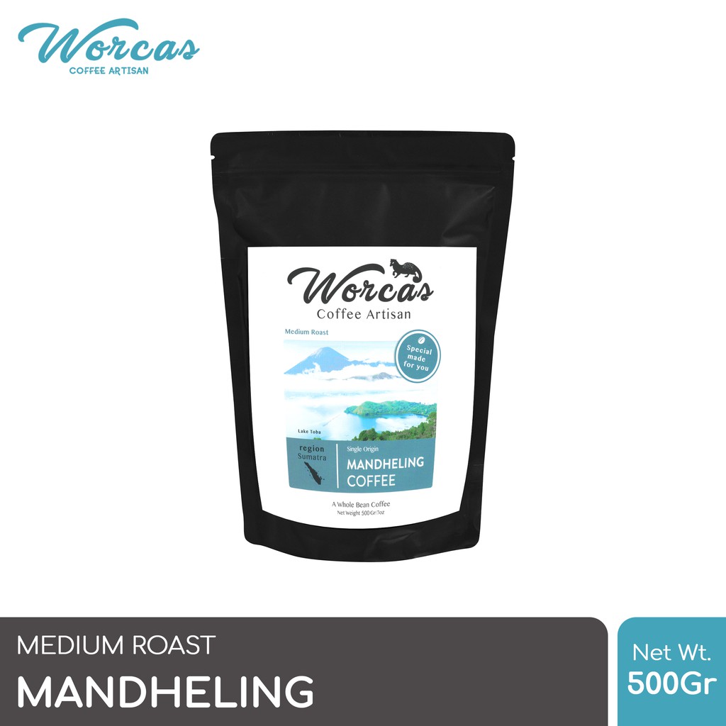 

WORCAS Kopi Arabika Mandheling 500 Gram - Medium Roast