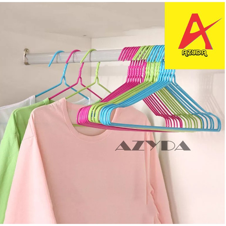  Gantungan  Baju  hanger Kawat  Coating BERKUALITAS IMPOR Besi 