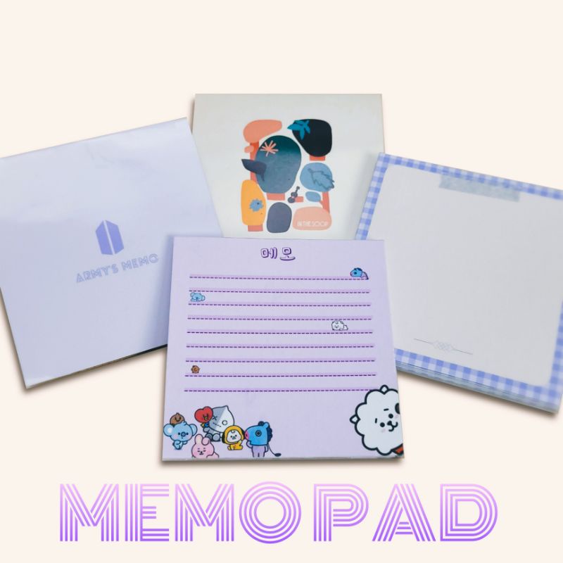 

Korean Aestethic Memopad - Army Memo