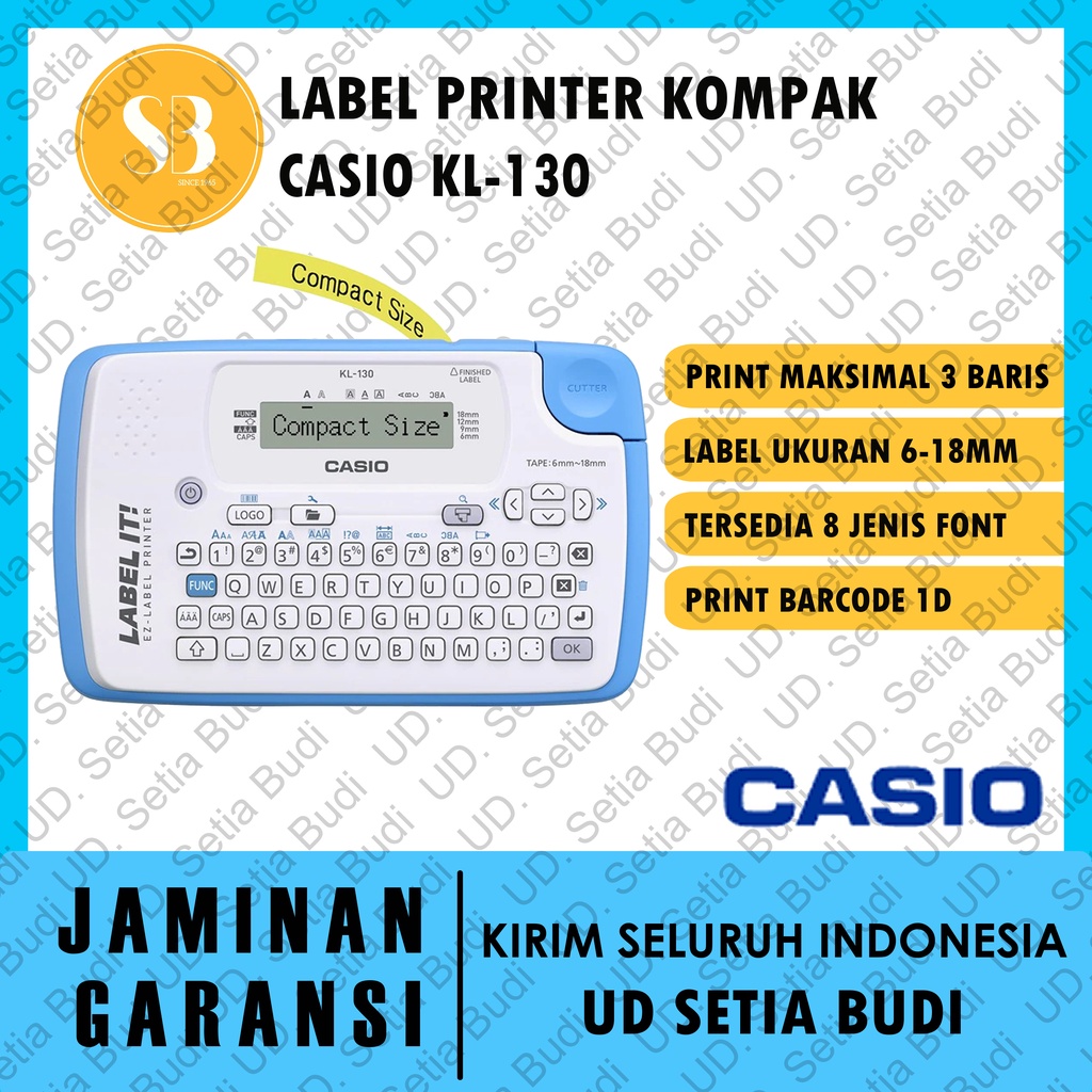 

Label Printer Compact Casio KL-130 Label It KL130