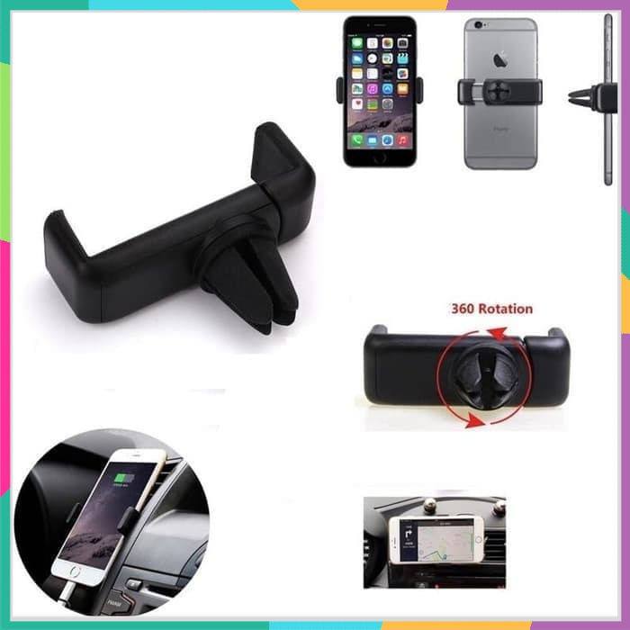 Car Holder AC HP Jepit Mobil Car Mount the Ventilation 360 Derajat