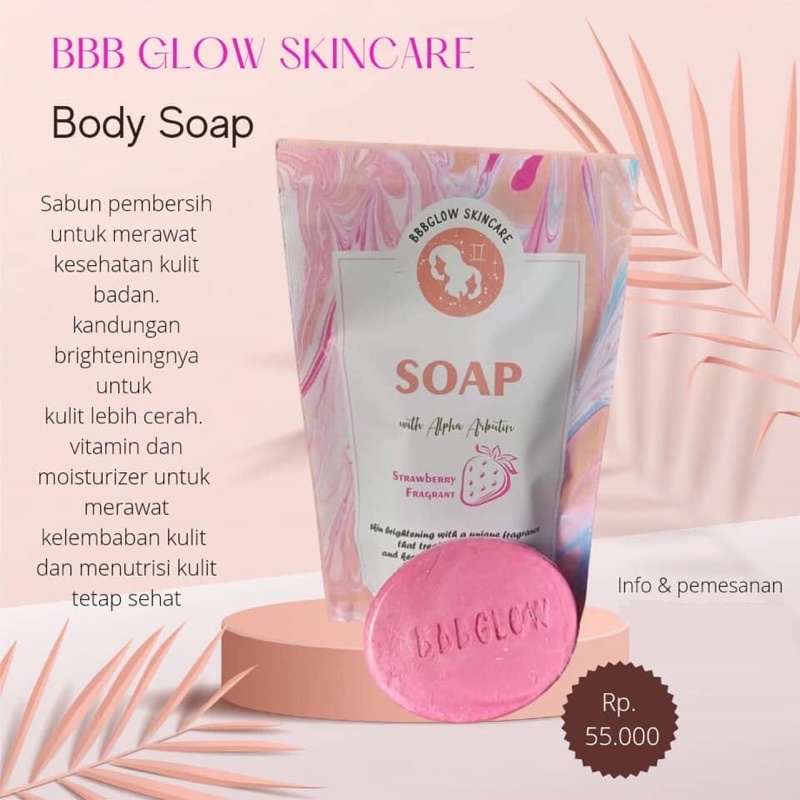 BBB Glow Skincare Sabun Alpha Arbutin Pemutih Badan