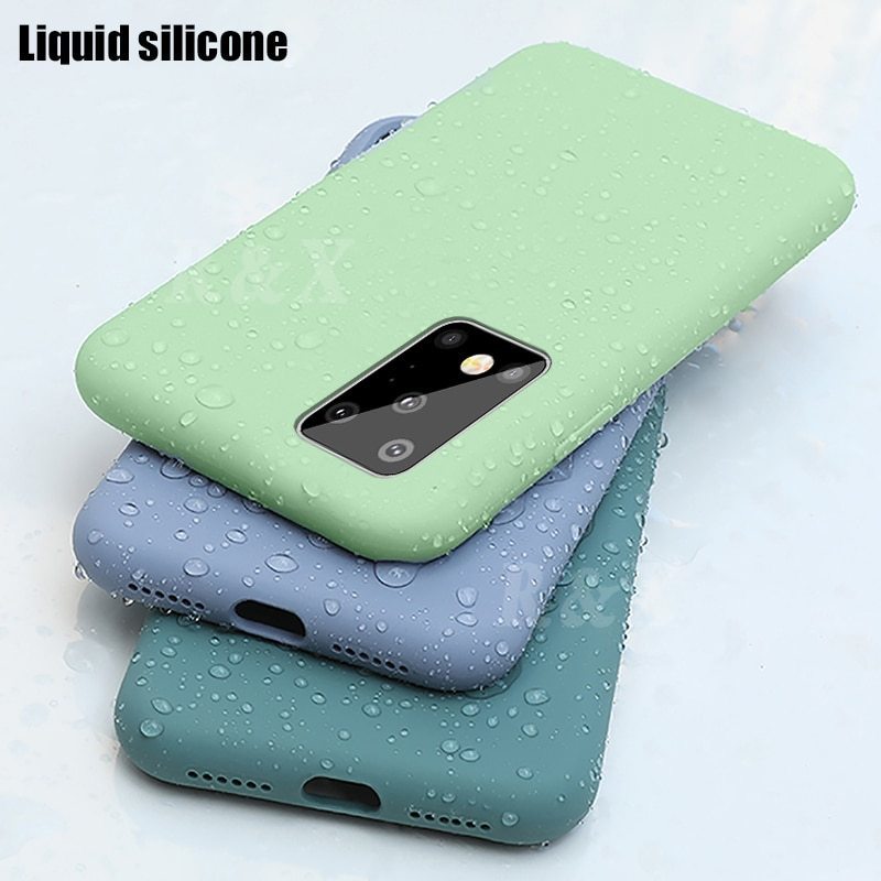 New Liquid Silicone Case For Xiaomi POCO M3 Poco X3 NFC Mi 10T Redmi Note 8 Pro 9A 9C Note 9S Soft TPU Protective Cover IYA