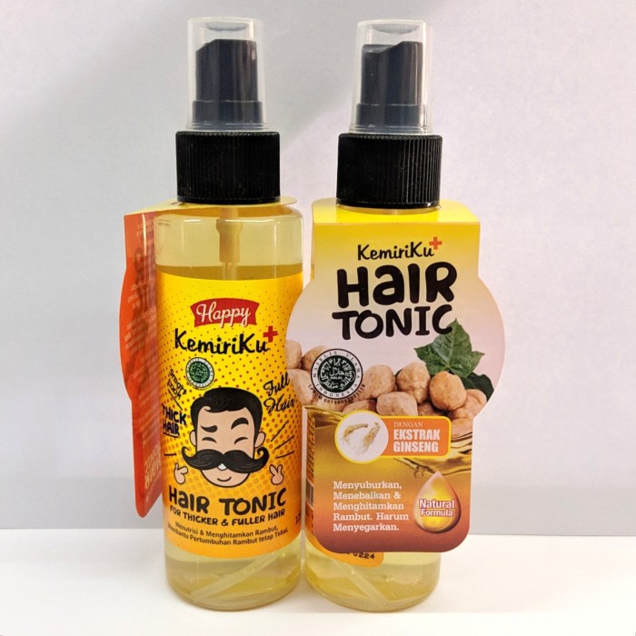 [COD] Happy Kemiriku Hair Tonic Perawatan Penyubur Rambut dengan Kandungan Ginseng - 125 ML