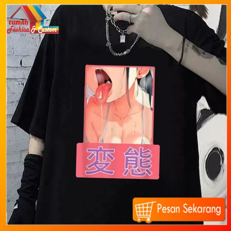 Kaos Tshir Baju Anime Kartun Waifu Material Atasan Pria wanita Kaos Estetik Distro anime jepang kere