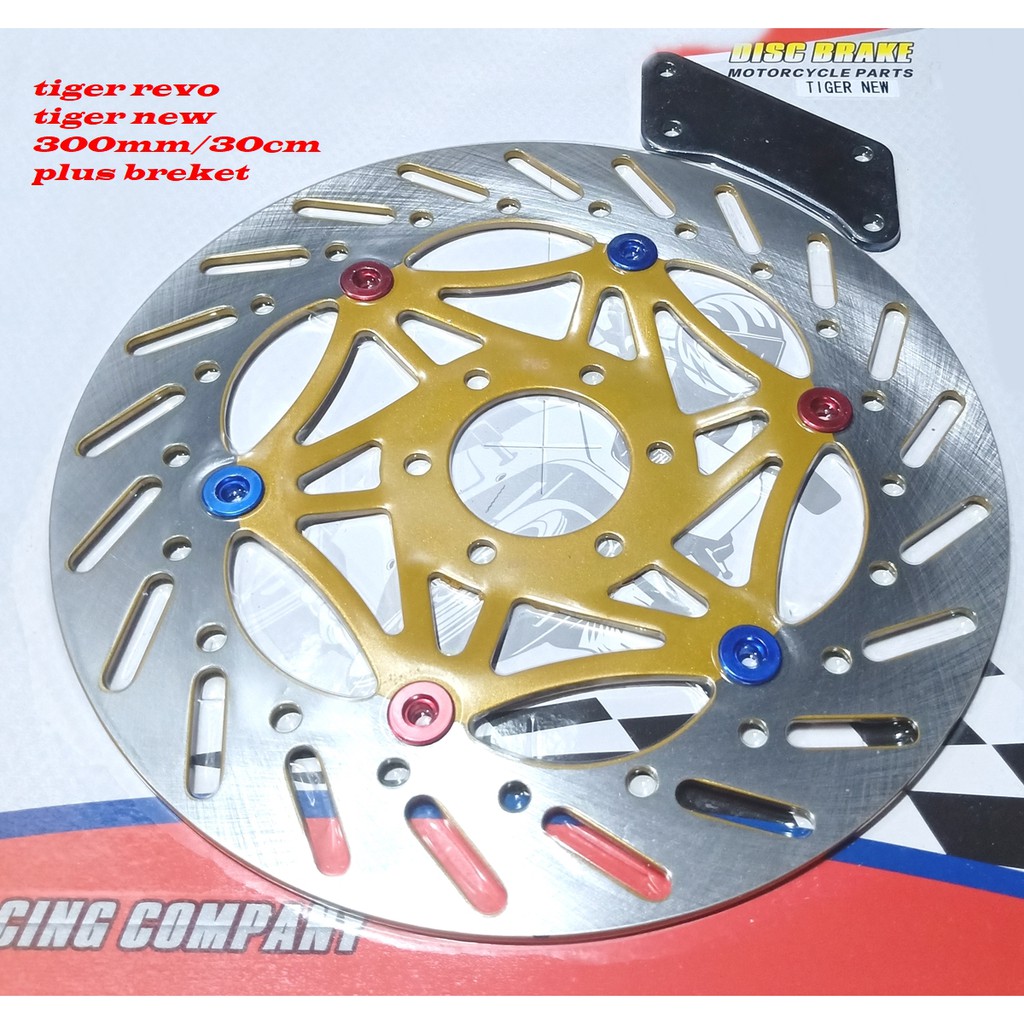 PIRINGAN CAKRAM DEPAN TIGER REVO PLUS BREKET 300MM disc brake front TIGER NEW 300MM PLUS BREKET