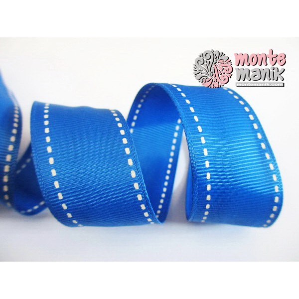 

Pita Grosgrain Polos garis Putih 1 inch (PITA-011) Bahan Craft MM