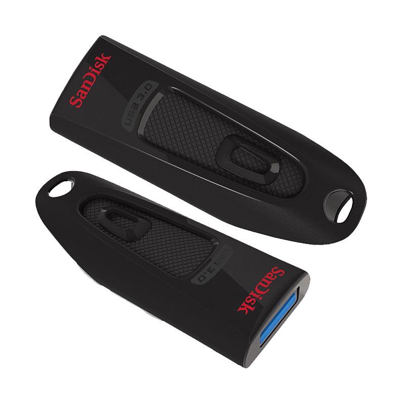 SanDisk Ultra USB 3.0 Flash Drive, CZ48 128GB, USB3.0, Black,