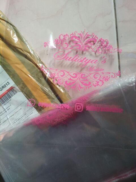 [100 Pcs] Plastik Opp Baju Ukuran 30x35, + Sablon 1 Warna