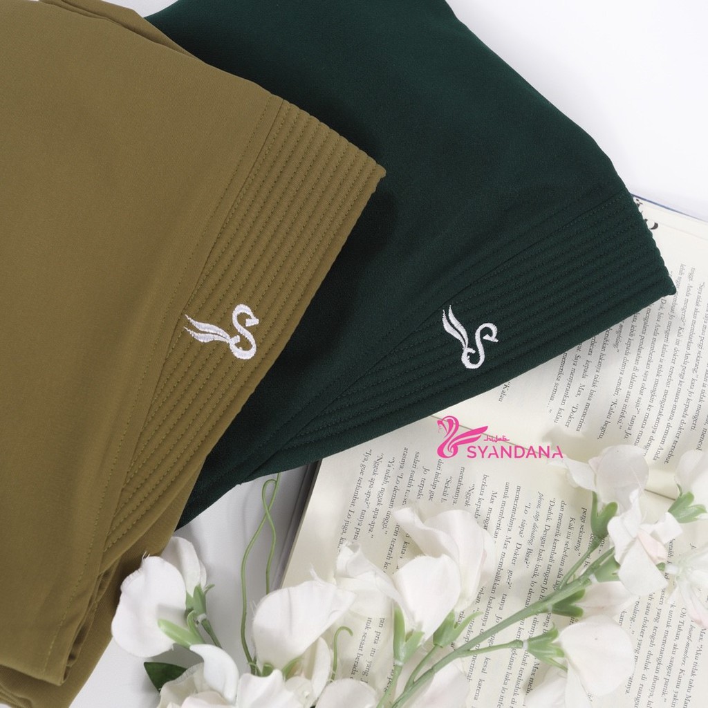 Khimar Bergo Merk Hijab Syandana Original Warna Olive