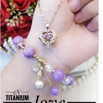 TiTanium set gelang kalung r528