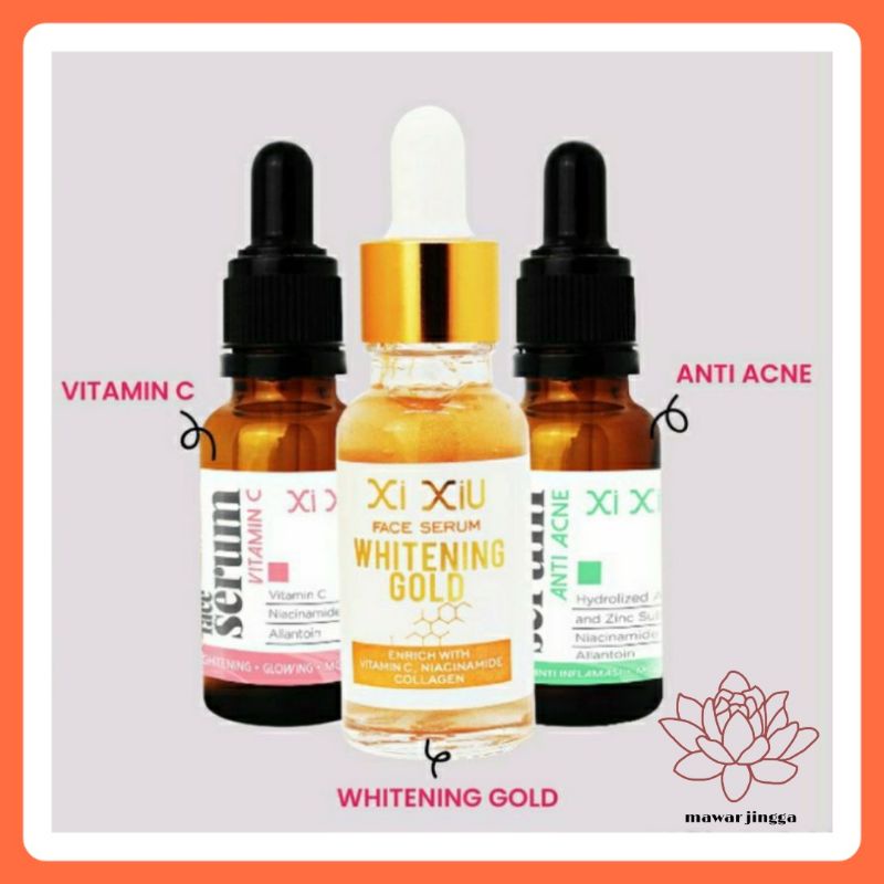 XI XIU Face Serum Vitamin C | Anti Acne | Whitening Gold 20 ml Vit C | Xixiu Face Serum