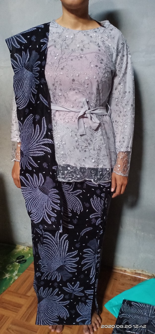 Ready 5 Warna Termurah Nayaka Batik - Batik Couple Dinda Slendang Padi Putih Atasan Tille