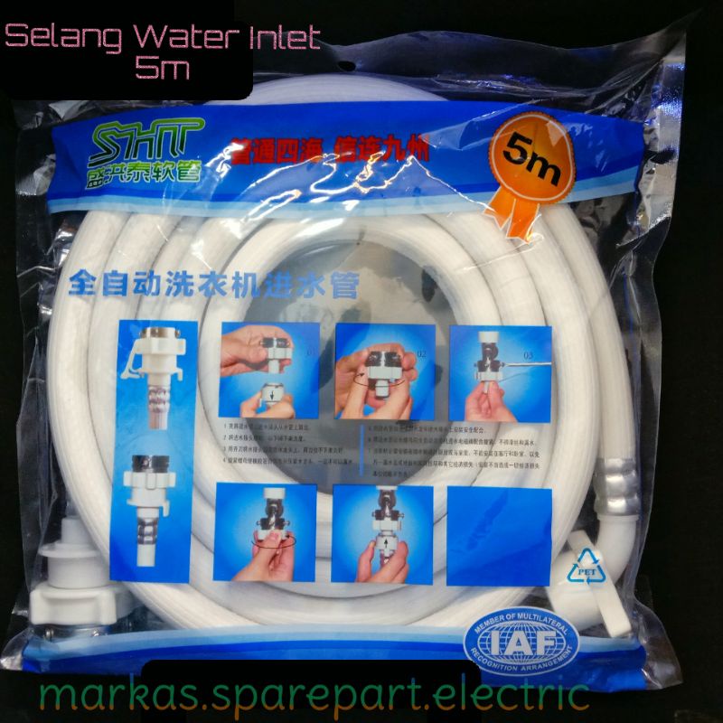 Selang Water Inlet Mesin Cuci 1 Tabung [5 meter]