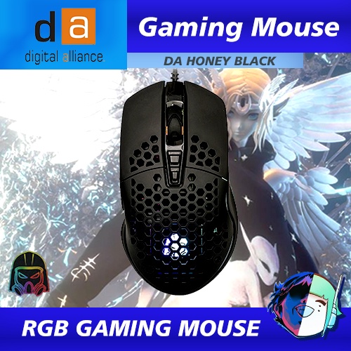 Mouse Gaming DA Digital Alliance Luna Honey Black RGB
