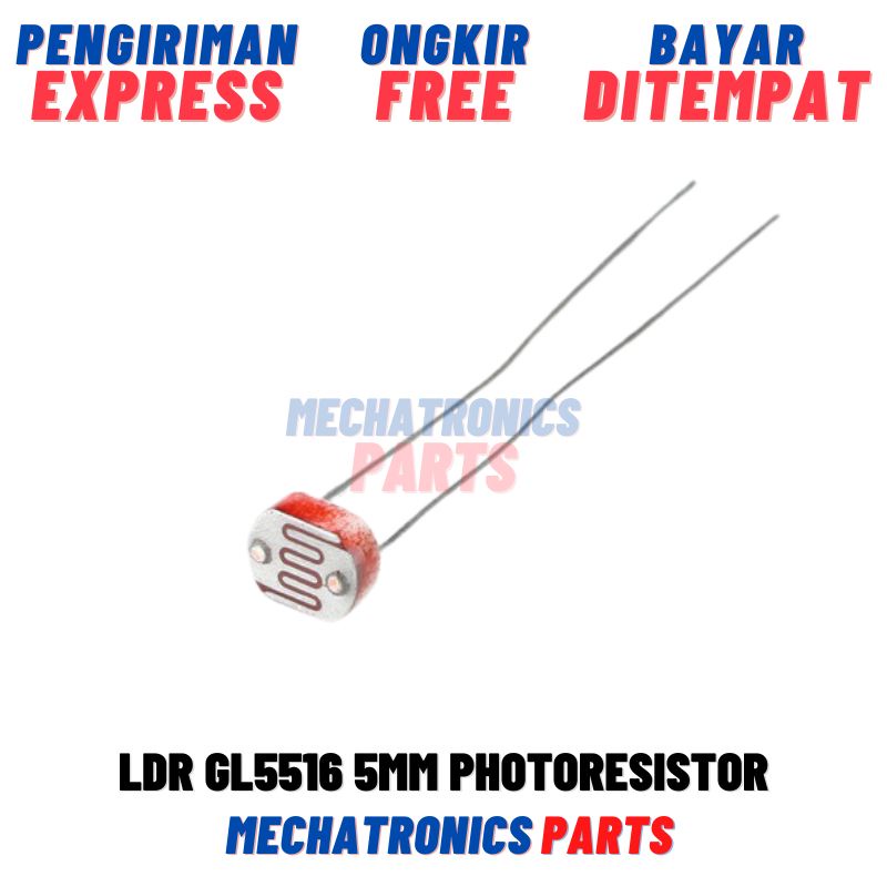 Ldr Gl5516 5mm Photoresistor Photo Resistor Gl 5516