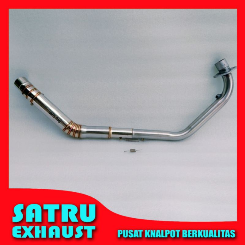 Leher pipa knalpot CBR 150 R Facelift full stainless Cbr facelift 150