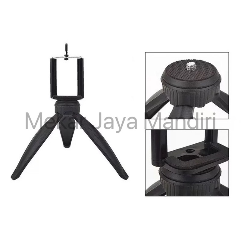 STAND HP PHONE HOLDER STABILITAS 360 DERAJAT UNIVERSAL TRIPOD HANPHONE ADJUSTABLE