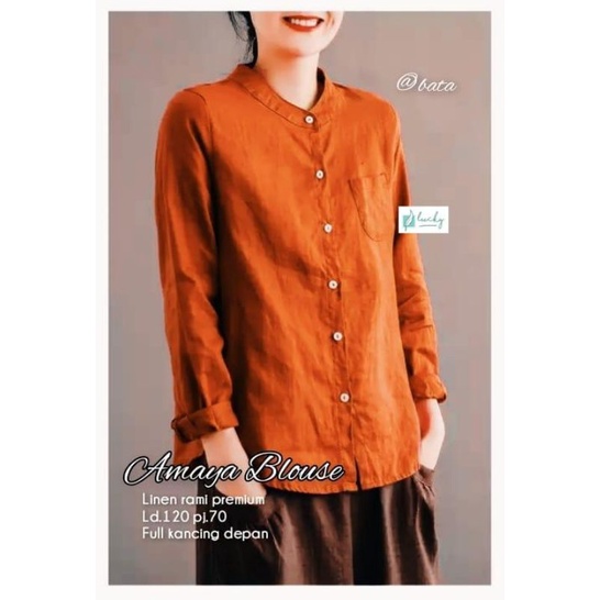 Blouse Wanita Terbaru / Kemeja Blouse Wanita Korean Style / Blouse Kekinian / Viola Viona Blouse By Masilca / Baju Atasan Wanita Best Seller-3