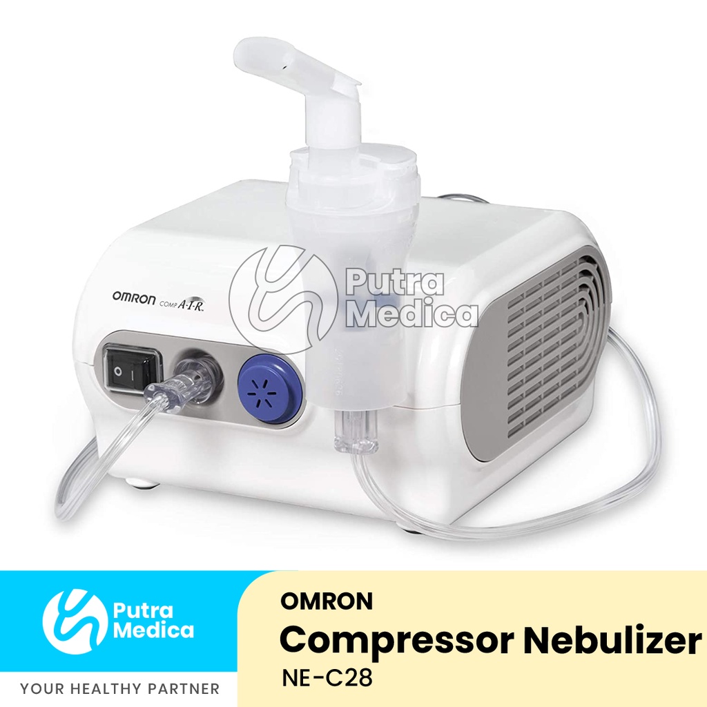 Omron CompAir Nebulizer NEC28 / Alat Terapi Uap / Kompresor Nebuliser