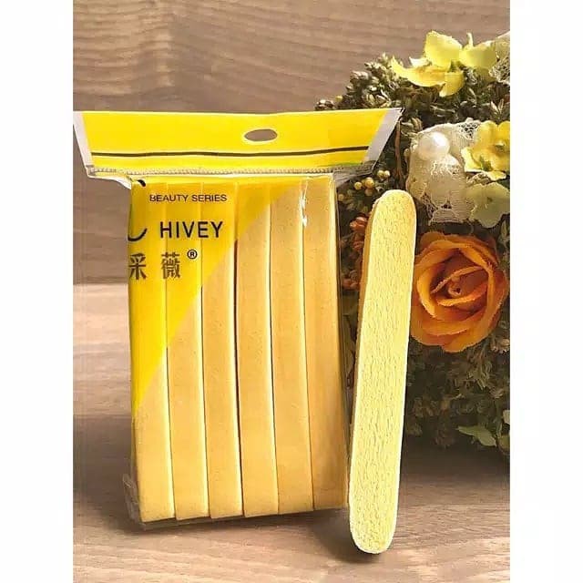 SPONGE FACIAL STICK / SPON KENTANG YELLOW ( 1PACK ISI 12 STICK )