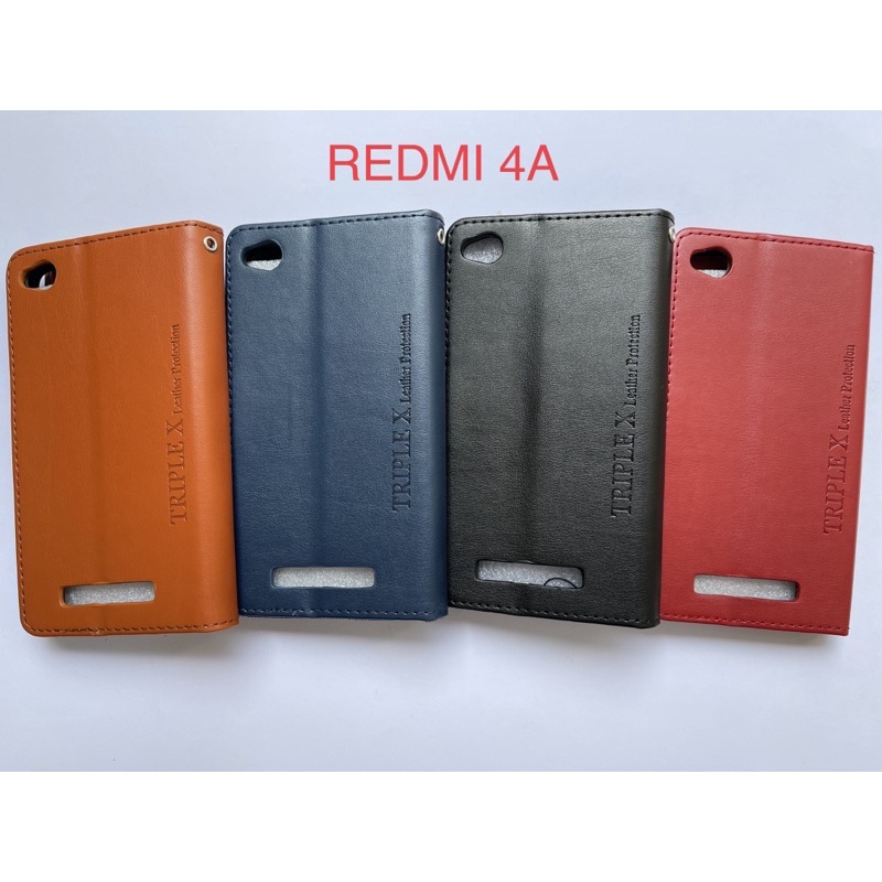 Leather Wallet Flip New Redmi 4a