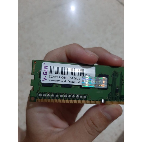 Ram VGEN 2gb DDR3 PC10600 1333Mhz