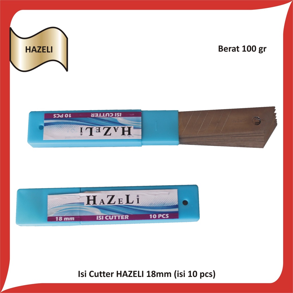 

Isi Cutter HAZELI 18mm (isi 10 pcs)
