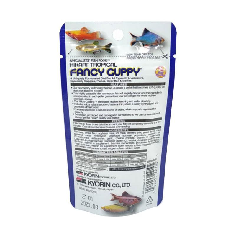 Hikari Fancy Guppy 22gr 22 gr gram 22g Pakan Makanan Ikan Hias Guppy