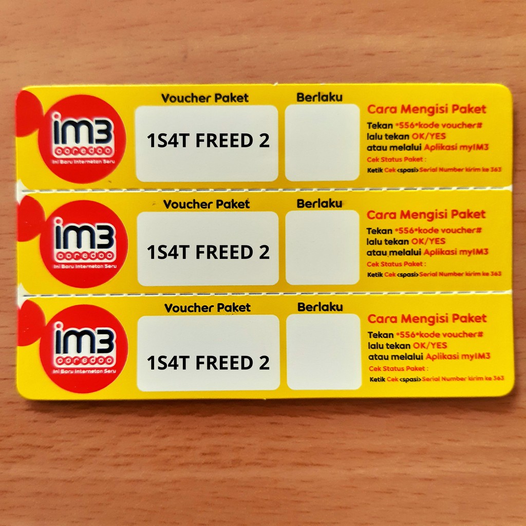 VOUCHER KUOTA INDOSAT FINET 3 GB