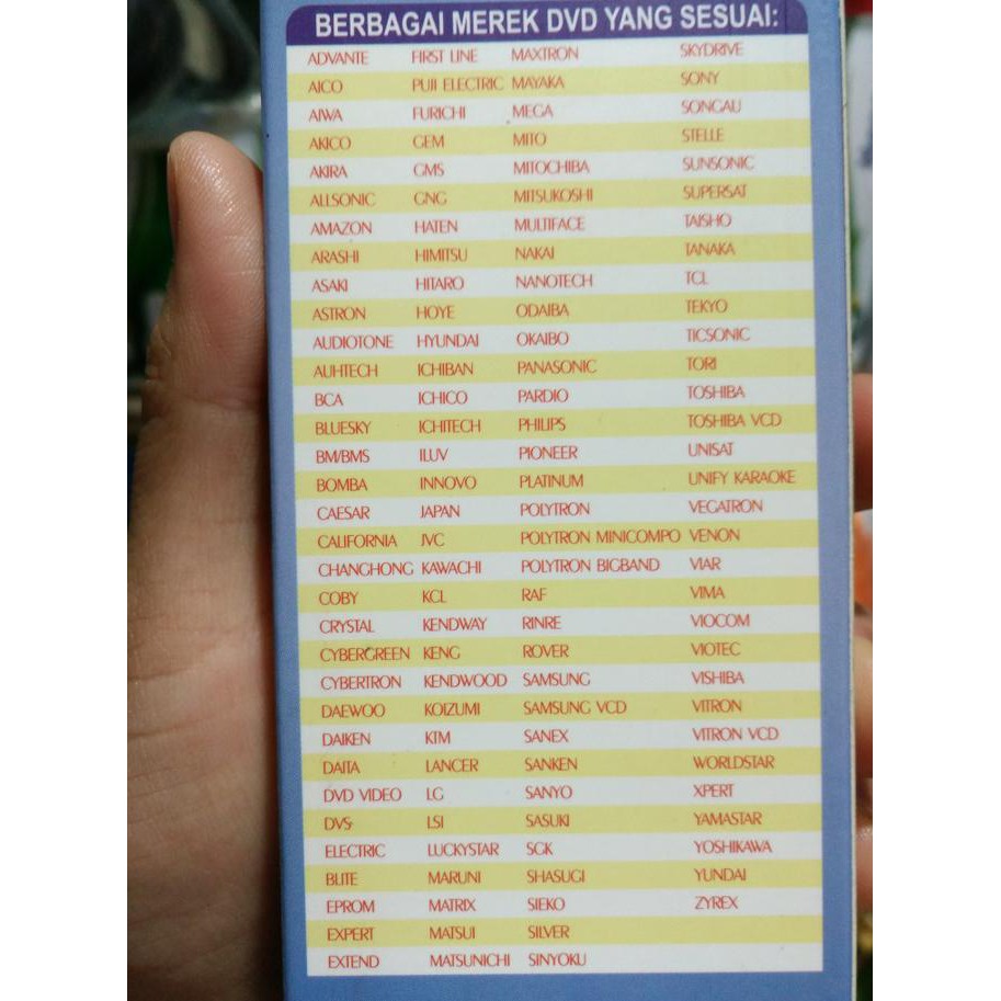 Remote DVD Multi/Remot DVD universal Baoji Free Batu Batre ratele992 Buru Order