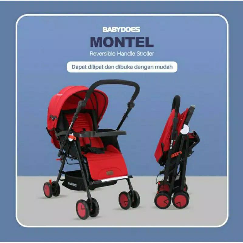 New Stroller Babydoes Montel / Kereta Dorong Babydoes Montel Bisa Reversible Handle