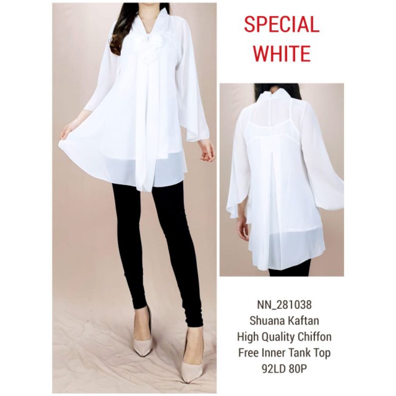 Tunik kebaya wanita putih (2 MODEL) 281038 , 0826