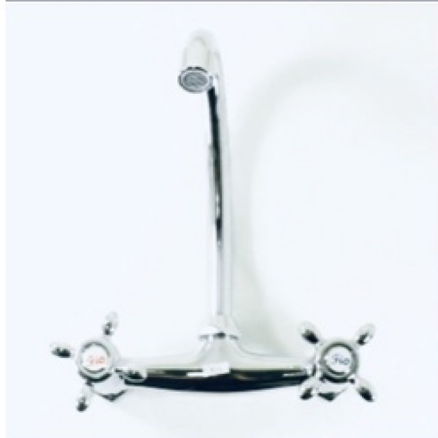 Kran Keran Sink Angsa Panas Dingin Fio / Kran Tembok Bak Cuci Piring Panas Dingin Fio Original