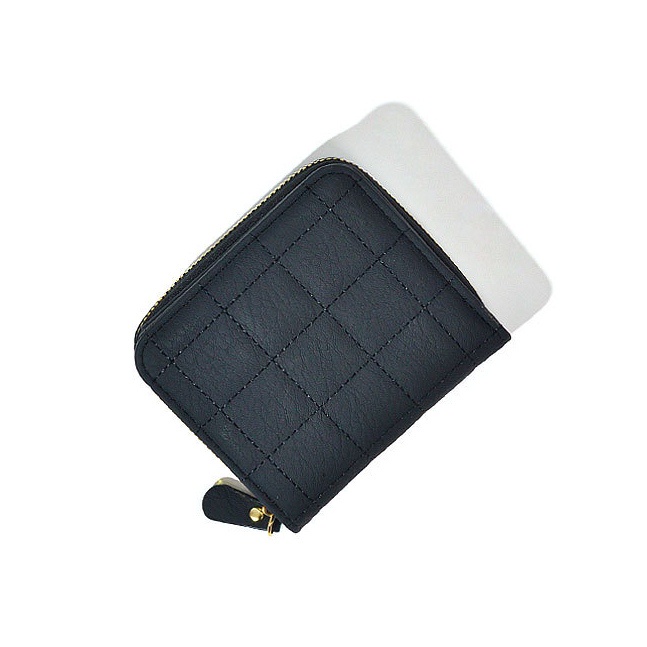DOMPET LIPAT WANITA KECIL PREMIUM KULIT HITAM KEKINIAN FASHION REVINA IMPORT WA520B5 SIMPLE MINI KOREA SLOT KARTU UANG KOIN RESLETING CEWEK MURAH TIPIS PENDEK REMAJA BRANDED BATAM