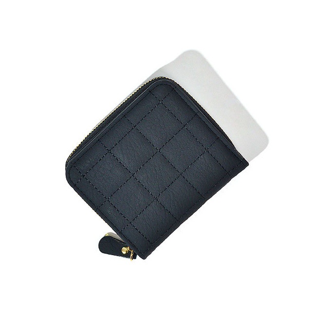 DOMPET LIPAT WANITA KECIL PREMIUM KULIT HITAM REVINA WA520B5 IMPORT SIMPLE MINI KOREA SLOT KARTU UANG KOIN RESLETING CEWEK MURAH TIPIS PENDEK REMAJA KEKINIAN FASHION BRANDED BATAM