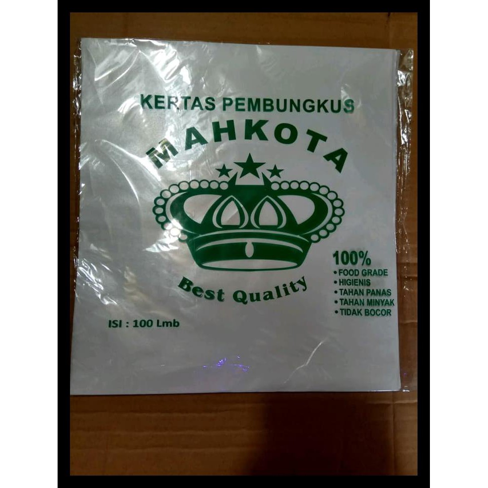 

Kertas Nasi Kfc/Mcd, Kertas Burger/Kebab, Kertas Bungkus Nasi Terjamin