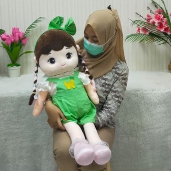 Boneka Cewe Overall W Size 22&quot;/90cm/boneka pretty girl/boneka anak perempuan/bonekalucu