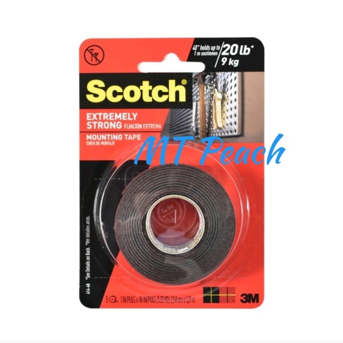 

3M SCOTCH DOUBLE TAPE EXTREMELY STRONG MOUNTING 25MM 20LBS 9KG MA17