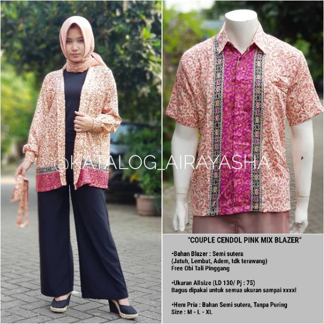 BLAZER CENDOL PINK / BLAZER KANTOR / BLAZER BATIK / KEBAYA BLAZER / BLAZER MODERN / BLAZER COUPLE