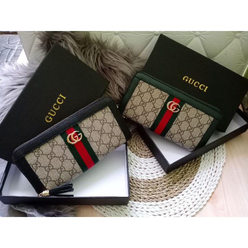 DOMPET GUCCI PANJANG 1 RESLETING FREE BOX