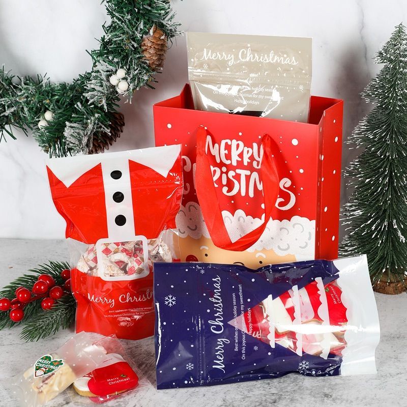 Ziplock bag christmas / standing pouch natal