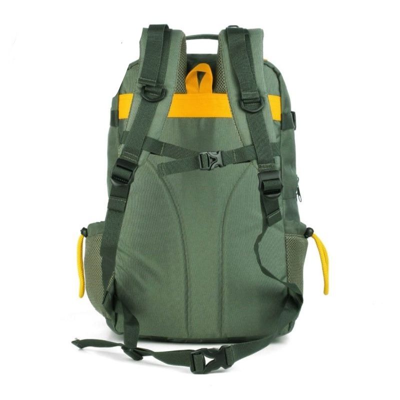 Tas ransel lebanon hijau army / tas punggung pria / tas sekolah / Hijau variasi kuning