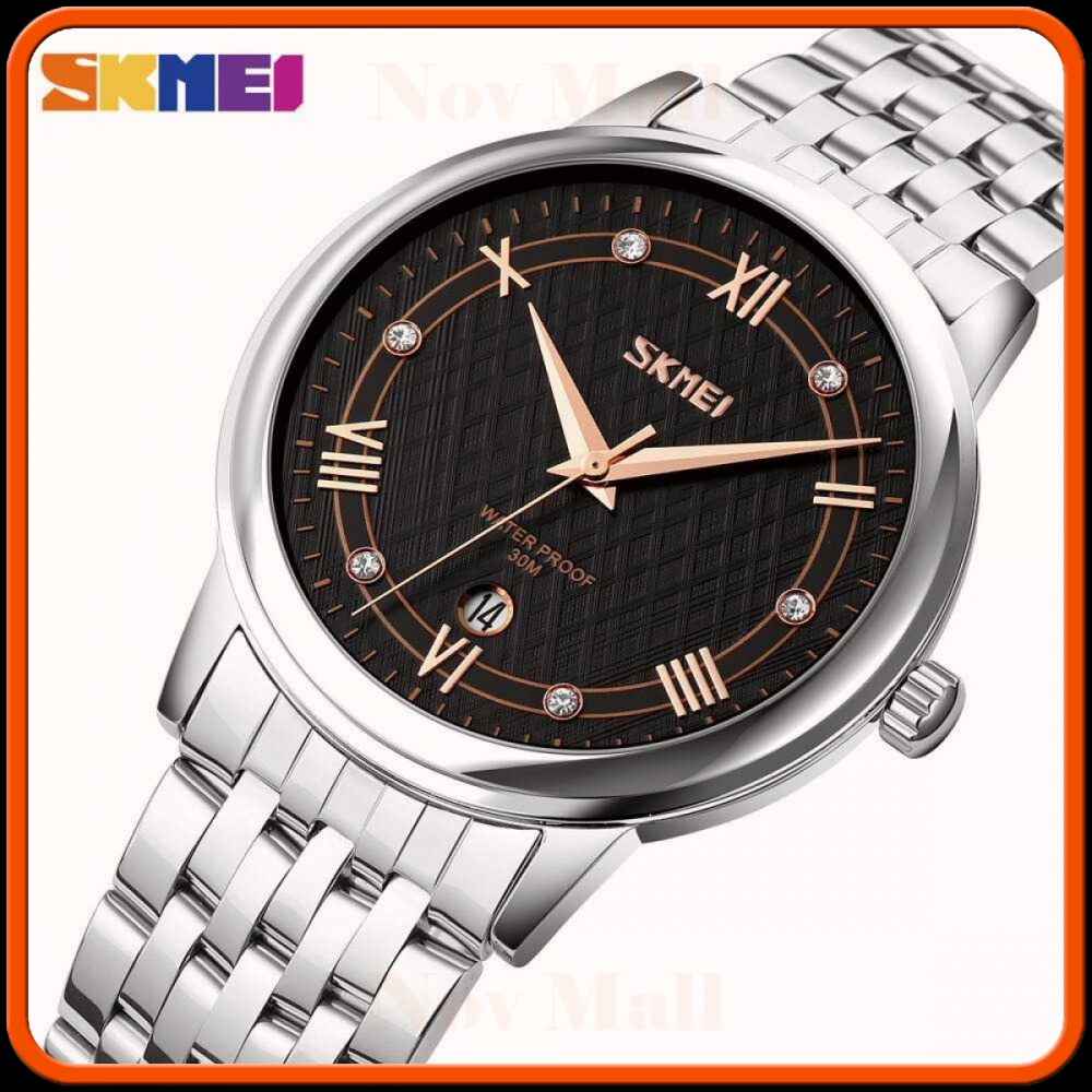 SKMEI Jam Tangan Analog Wanita Strap Stainless Steel - 9272